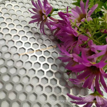 Aluminum hexagonal perforated mesh